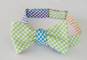 8-Way Check Bow Tie