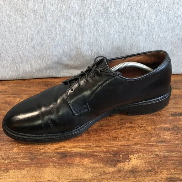 Allen Edmonds Leeds Men’s Size 11.5 3E Wide Black Leather Shoes 9521 Vibram
