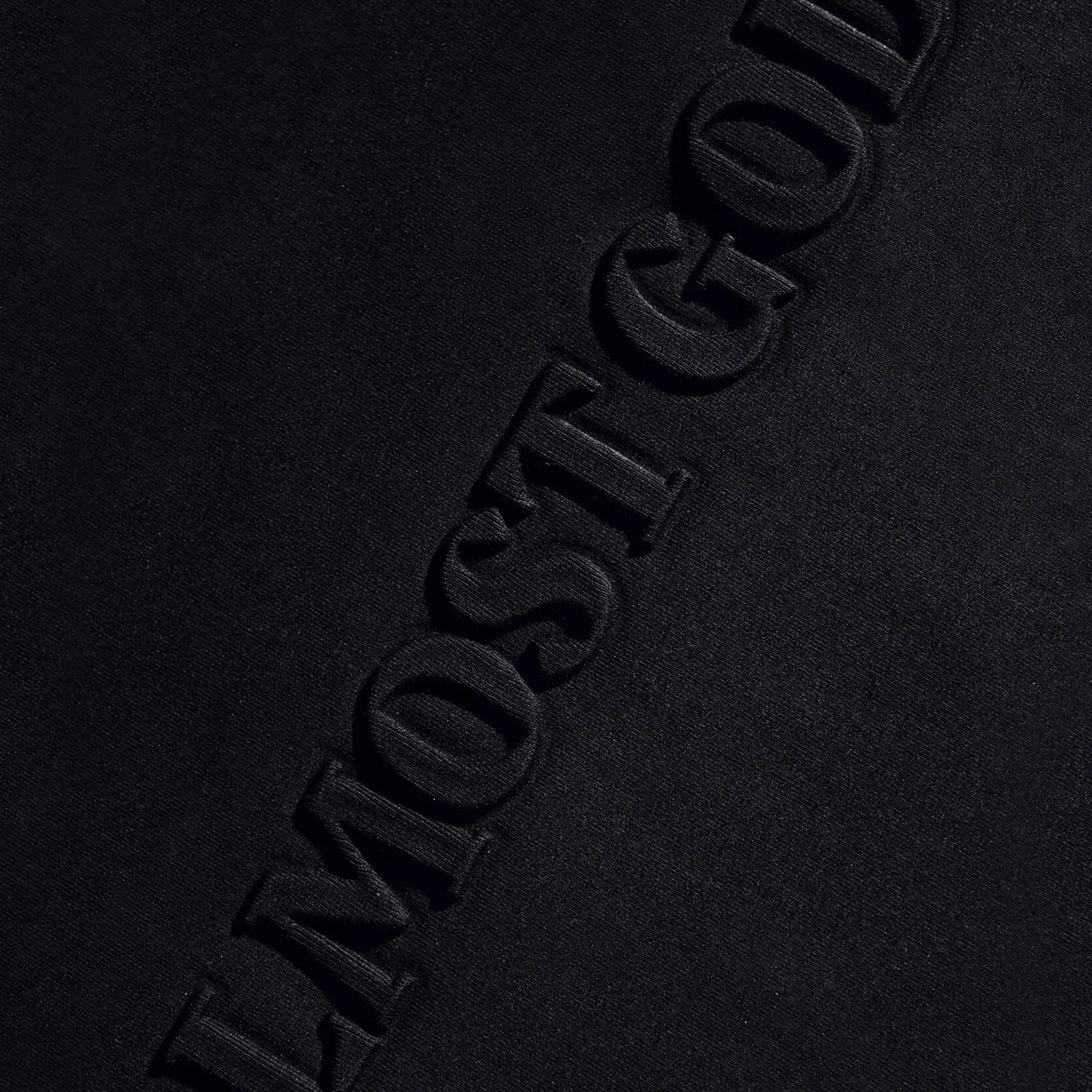 ALMOST GODS EMBOSSED TEE (BLACK)
