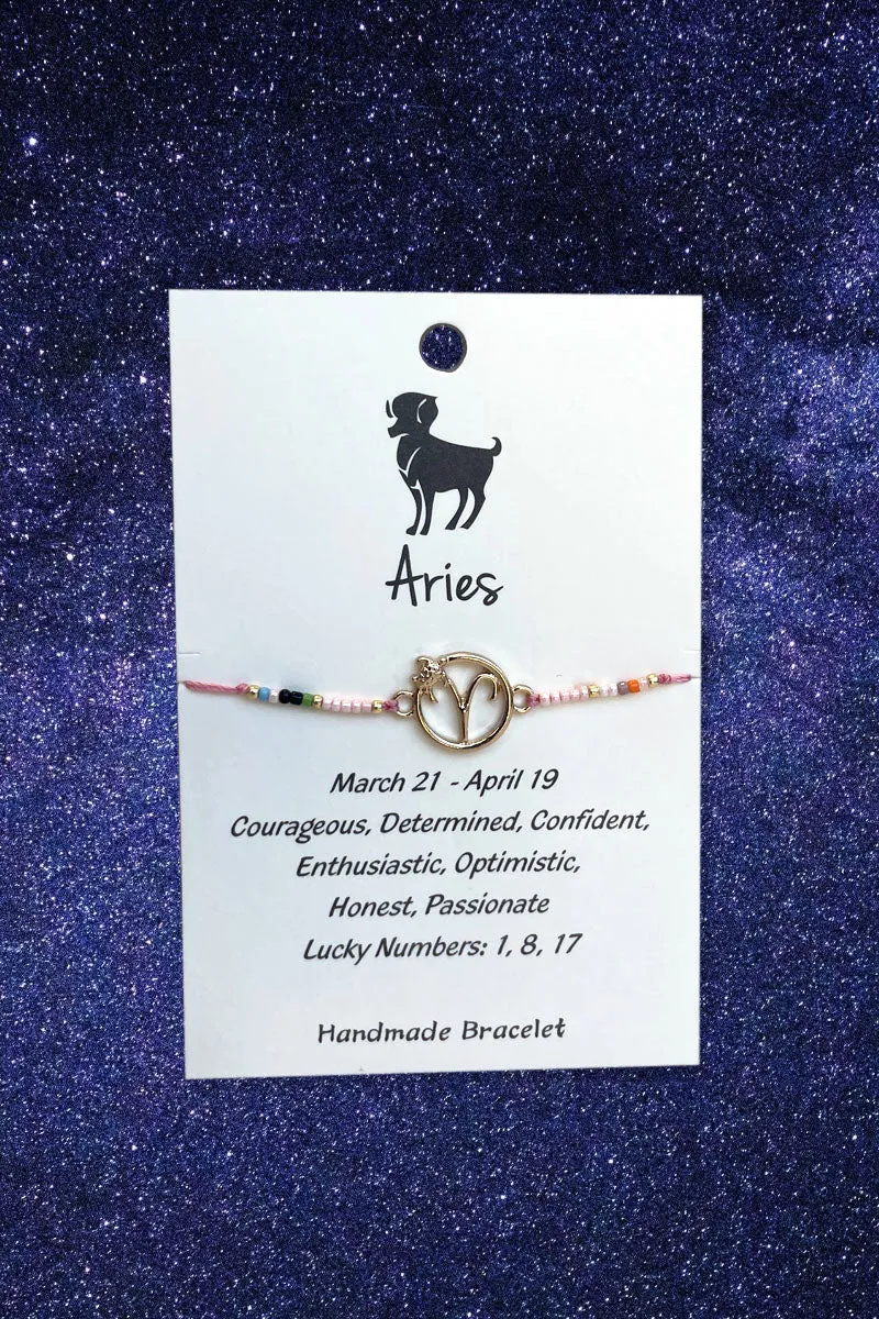 Aries Zodiac Wish Bracelet