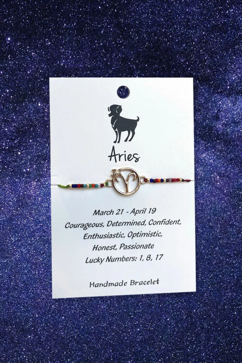 Aries Zodiac Wish Bracelet