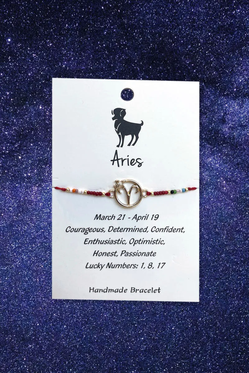 Aries Zodiac Wish Bracelet