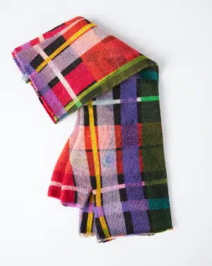 arm warmers - multi color plaid
