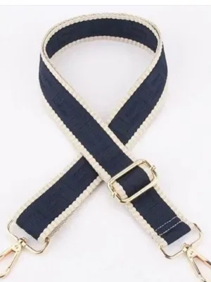 Bag Strap : Embossed : Navy