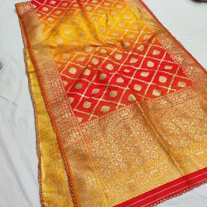 Banarasi Ladies Stole Katan Silk Double Shaded