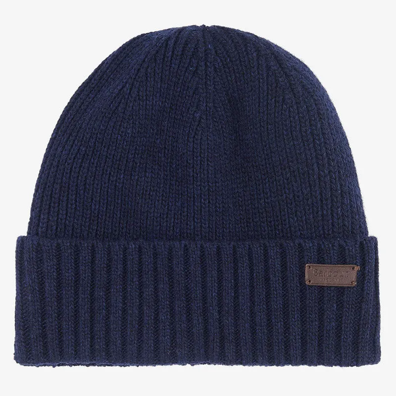 BARBOUR Carlton Beanie Hat in Navy