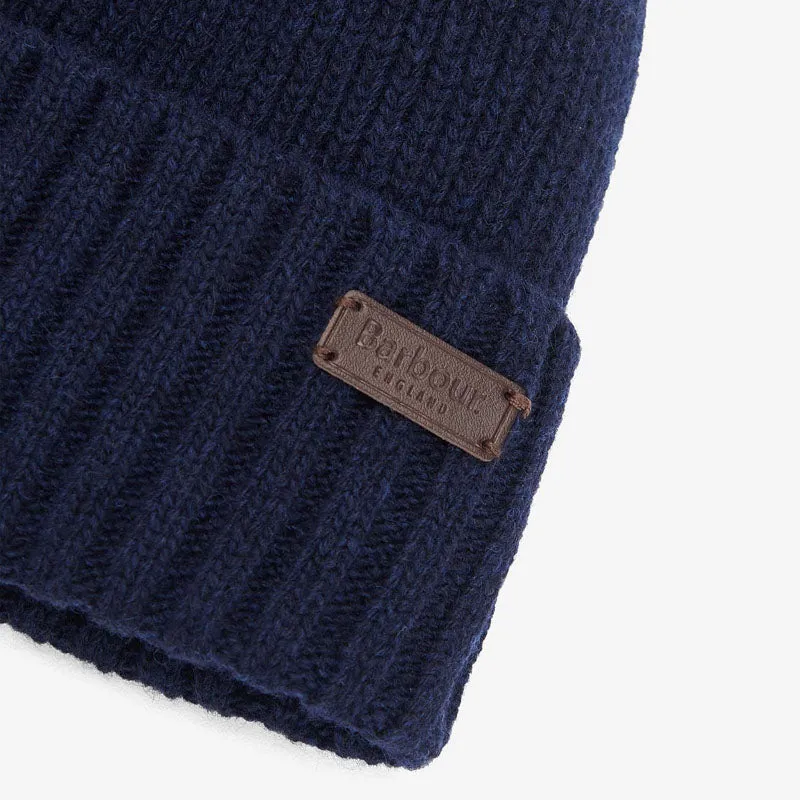 BARBOUR Carlton Beanie Hat in Navy