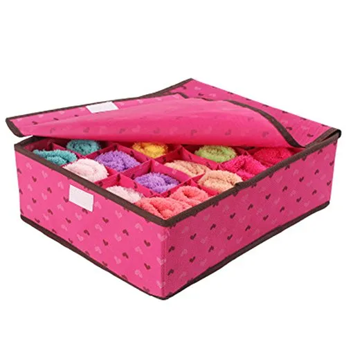 Battletter Underwear Socks Bra Organizer Clothes Container (D)