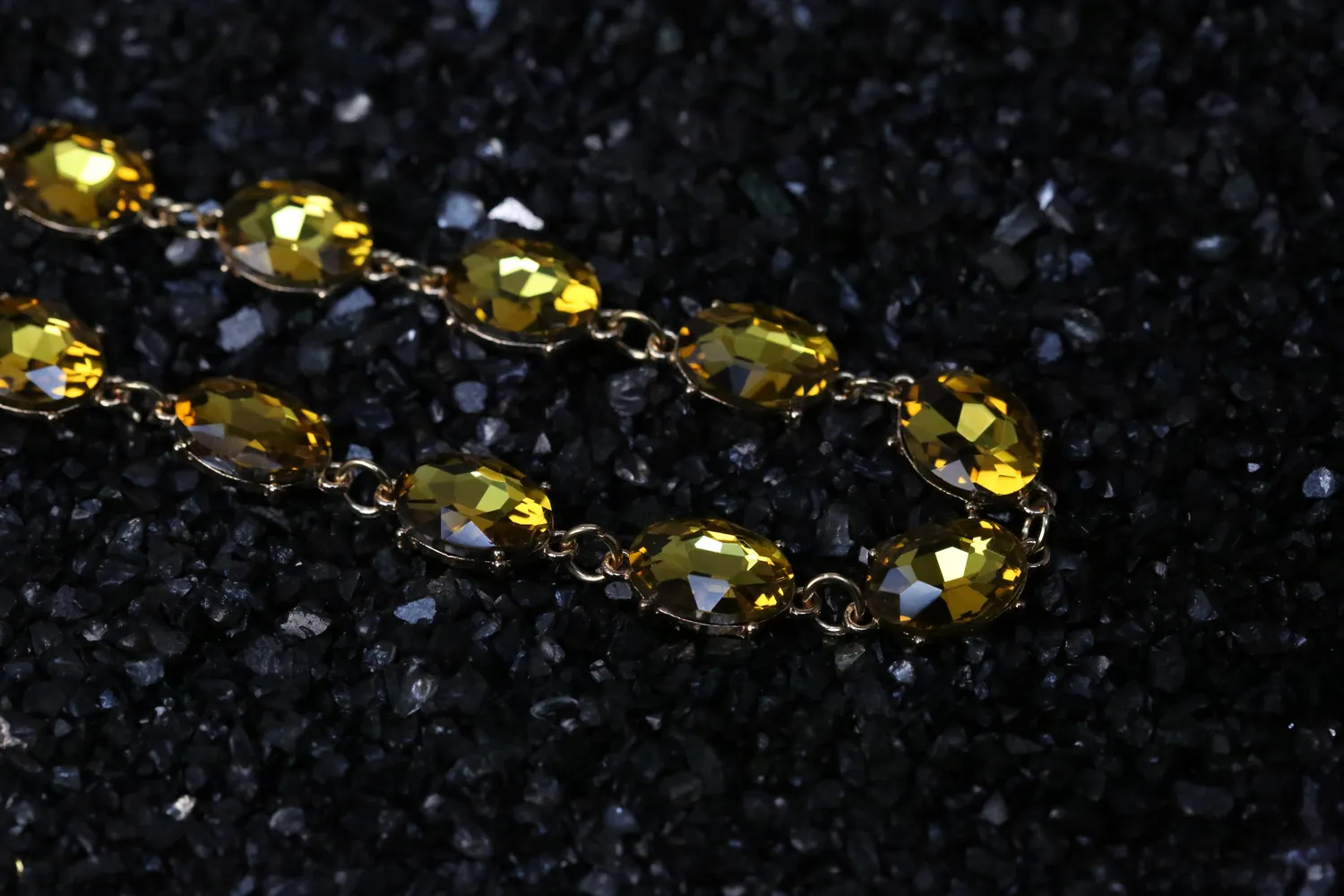 Belinda Amethyst/Aquamarine/Citrine Crystal Statement Necklace