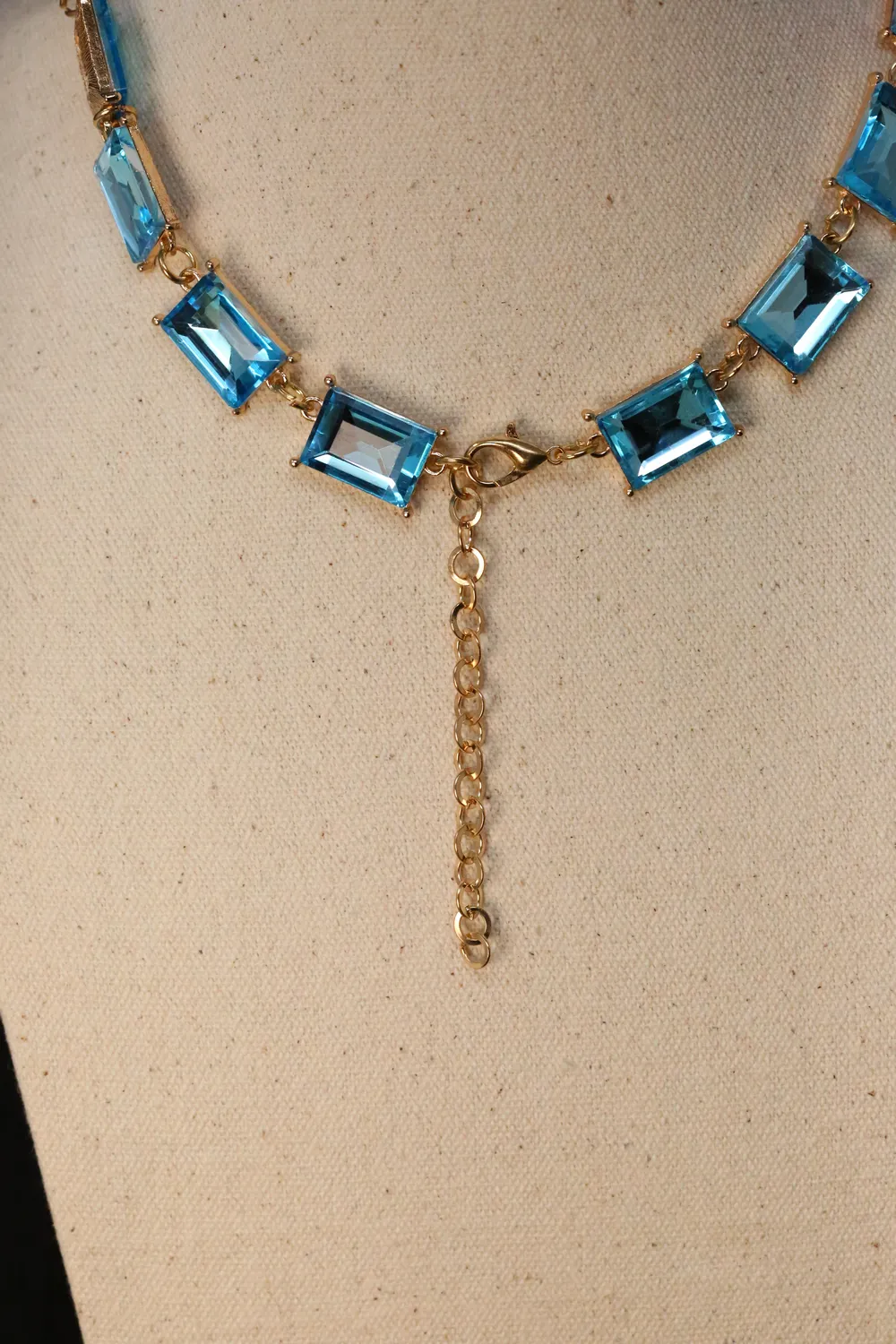 Belinda Amethyst/Aquamarine/Citrine Crystal Statement Necklace