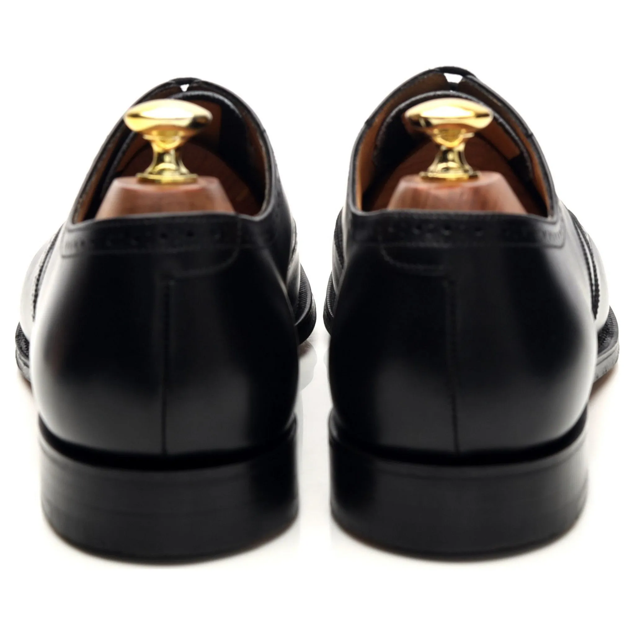 'Berlin' Black Leather Oxford Brogues UK 8 G