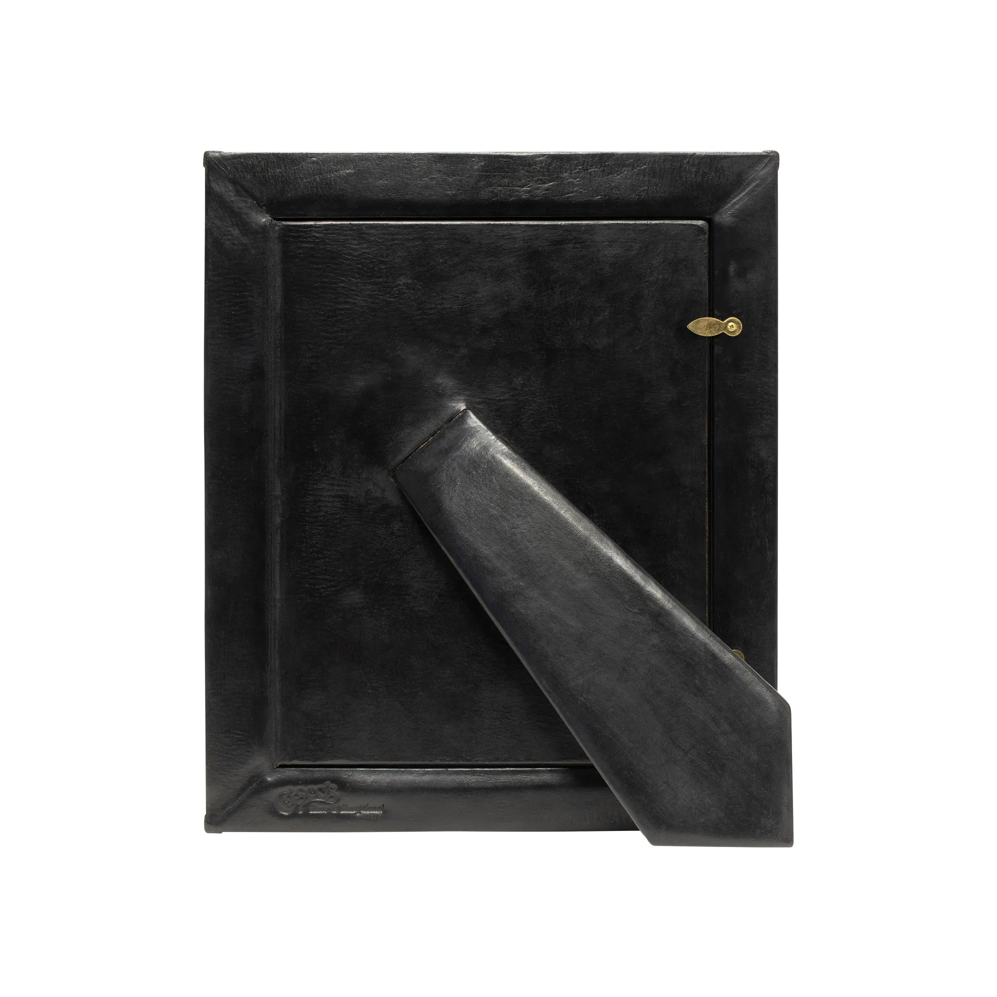 Black & Dark Brown Leather Tabletop Picture Frame - The Rodeo