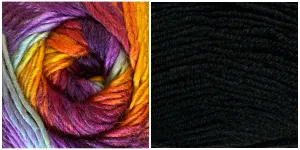 BLACK   EASY TO LOVE - Embossed Natura Gloves KIT