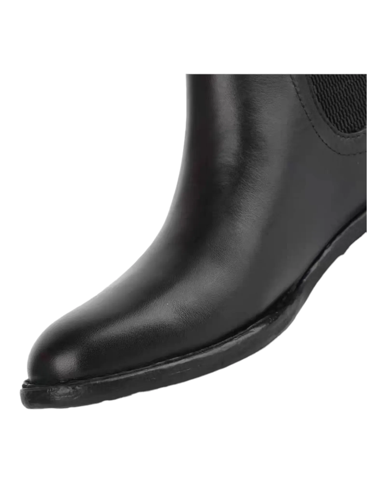 Black Leather Ankle Boots