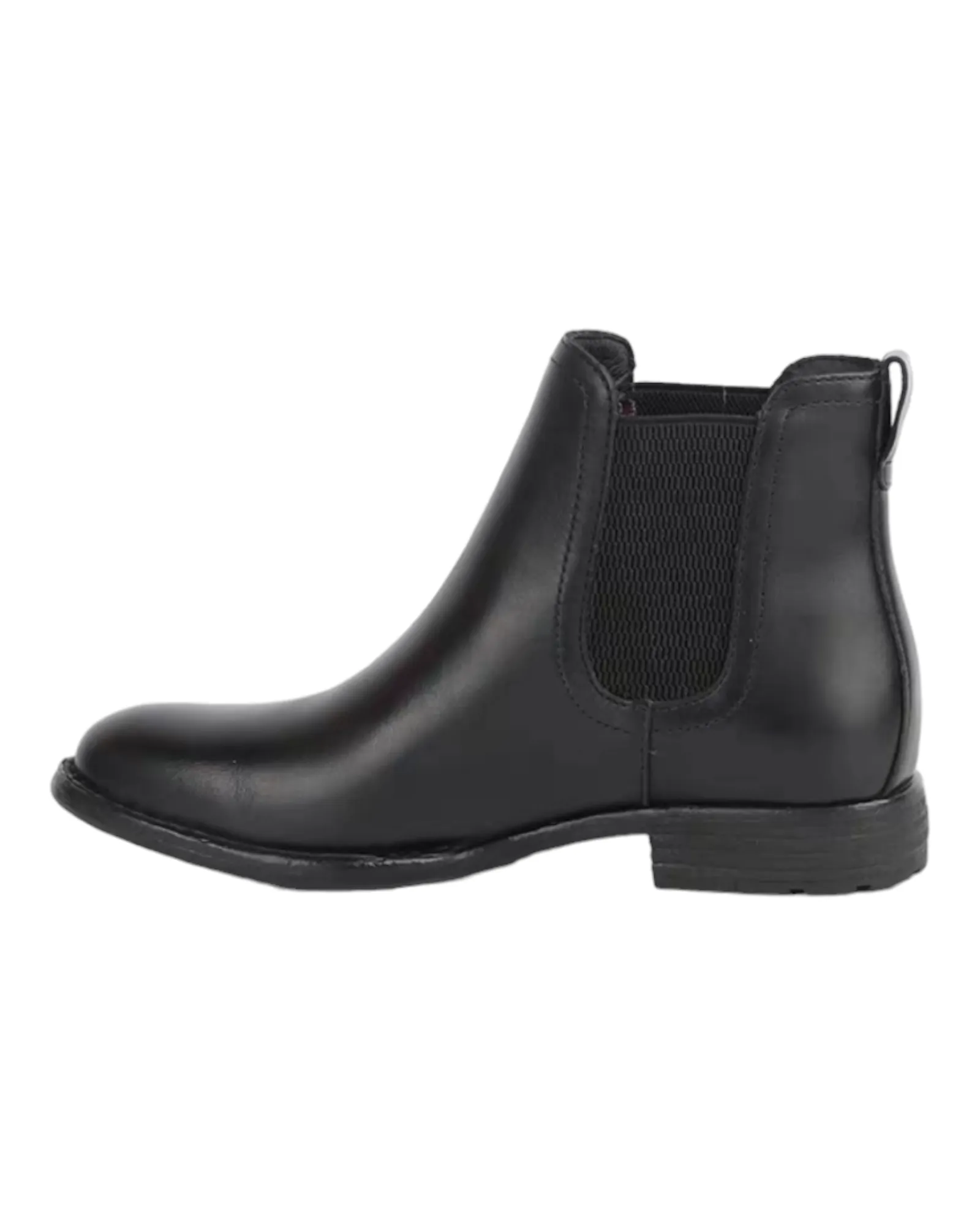 Black Leather Ankle Boots