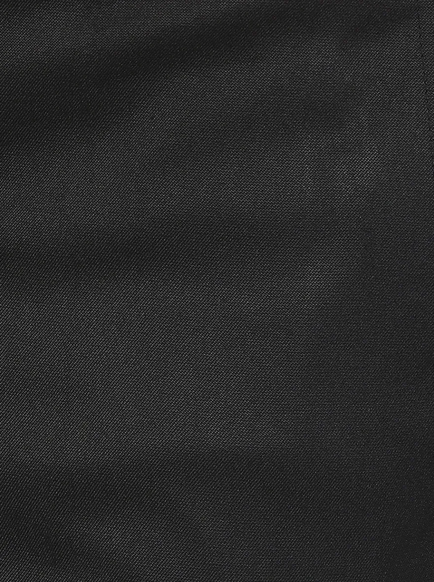 Black Solid Slim Fit Formal Trouser | Greenfibre