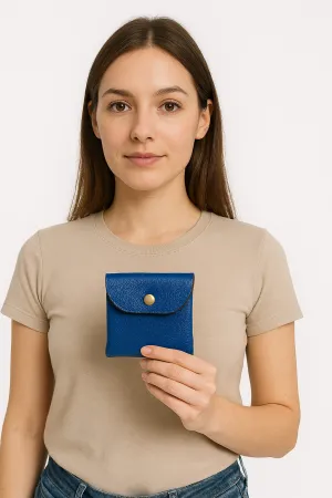 Blue Embossed Wallet