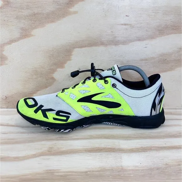 Brooks - T7 Racer - Running Shoes - Gray/Yellow - Men's - 10.5(U) - 1000191D371