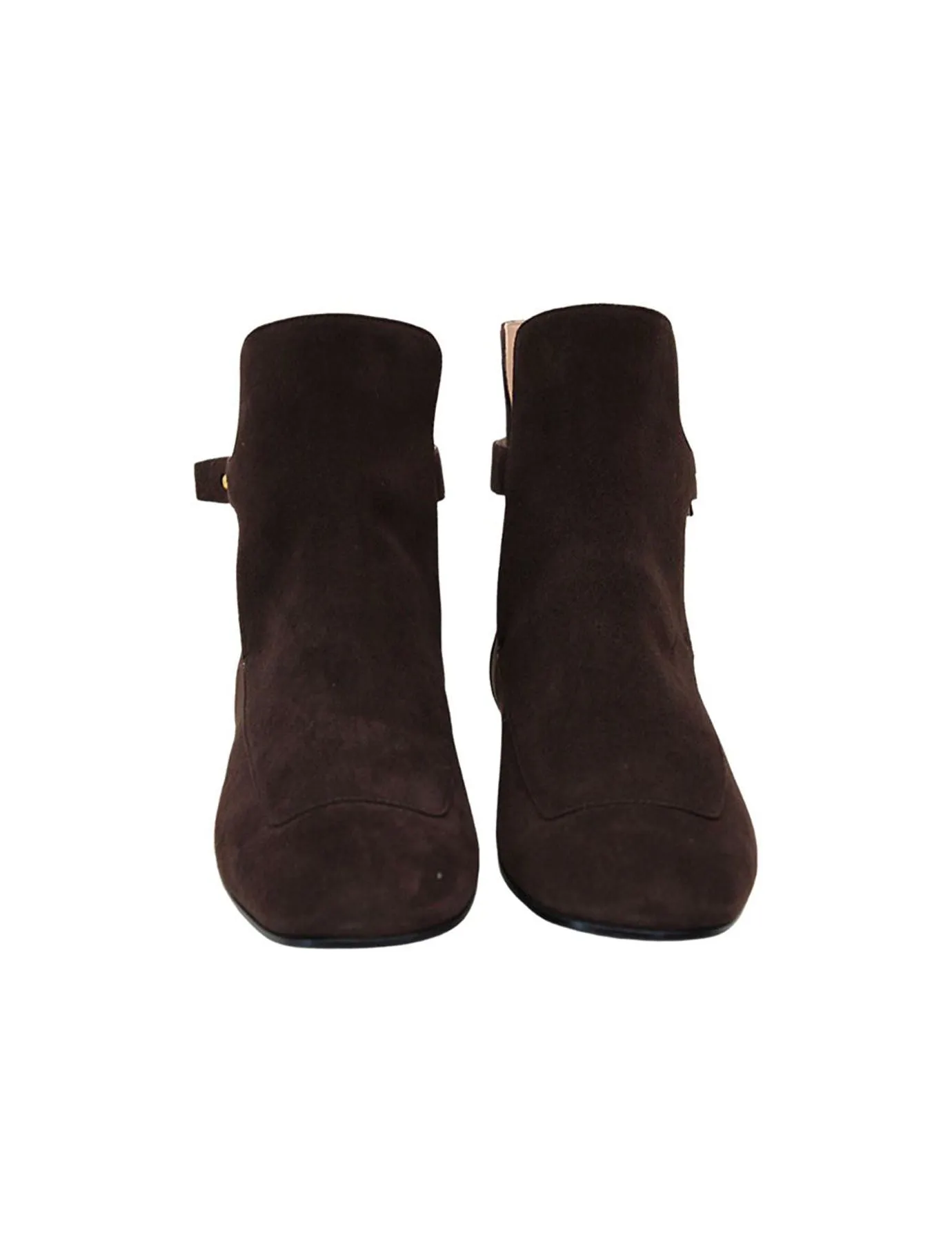 Brown suede boots