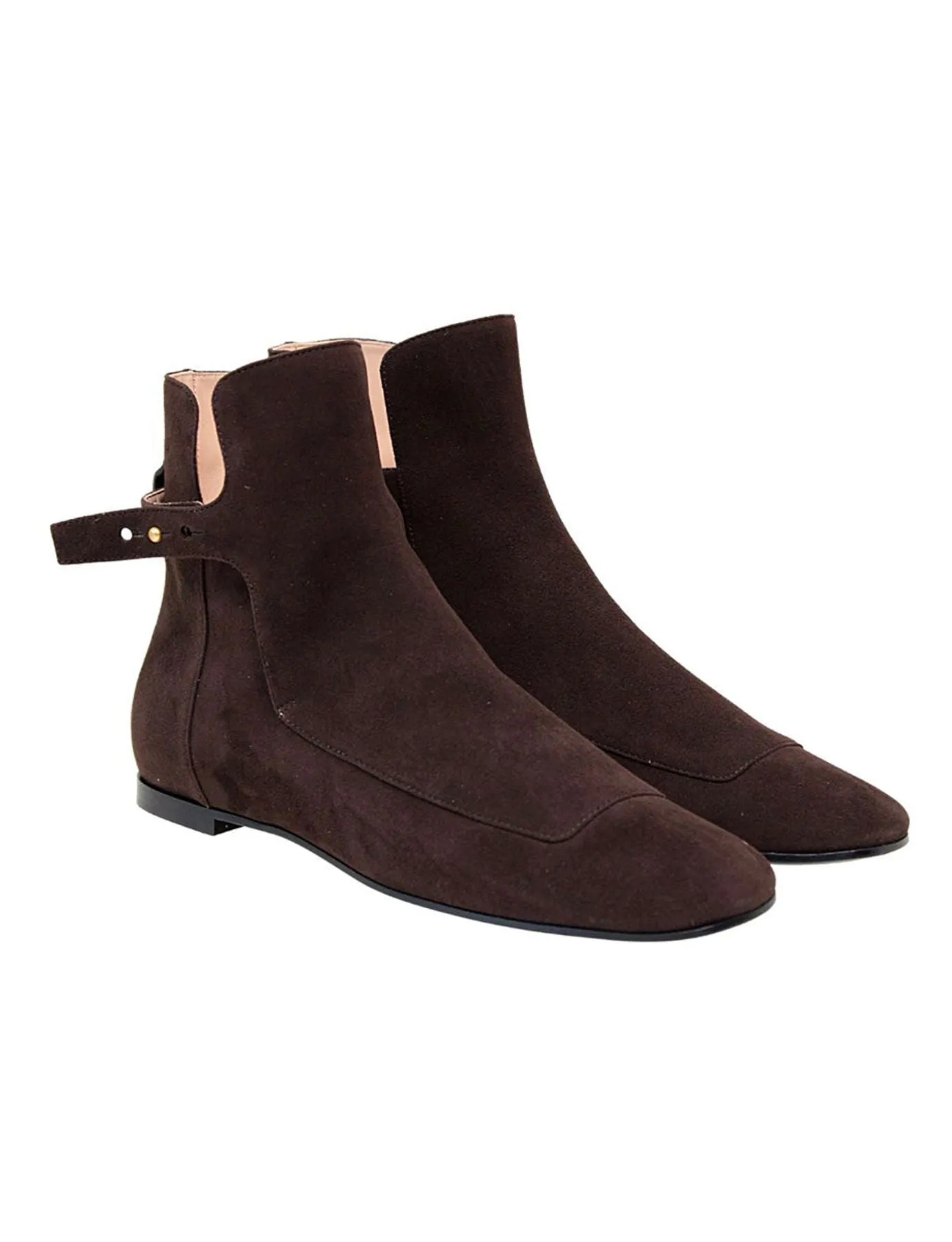Brown suede boots