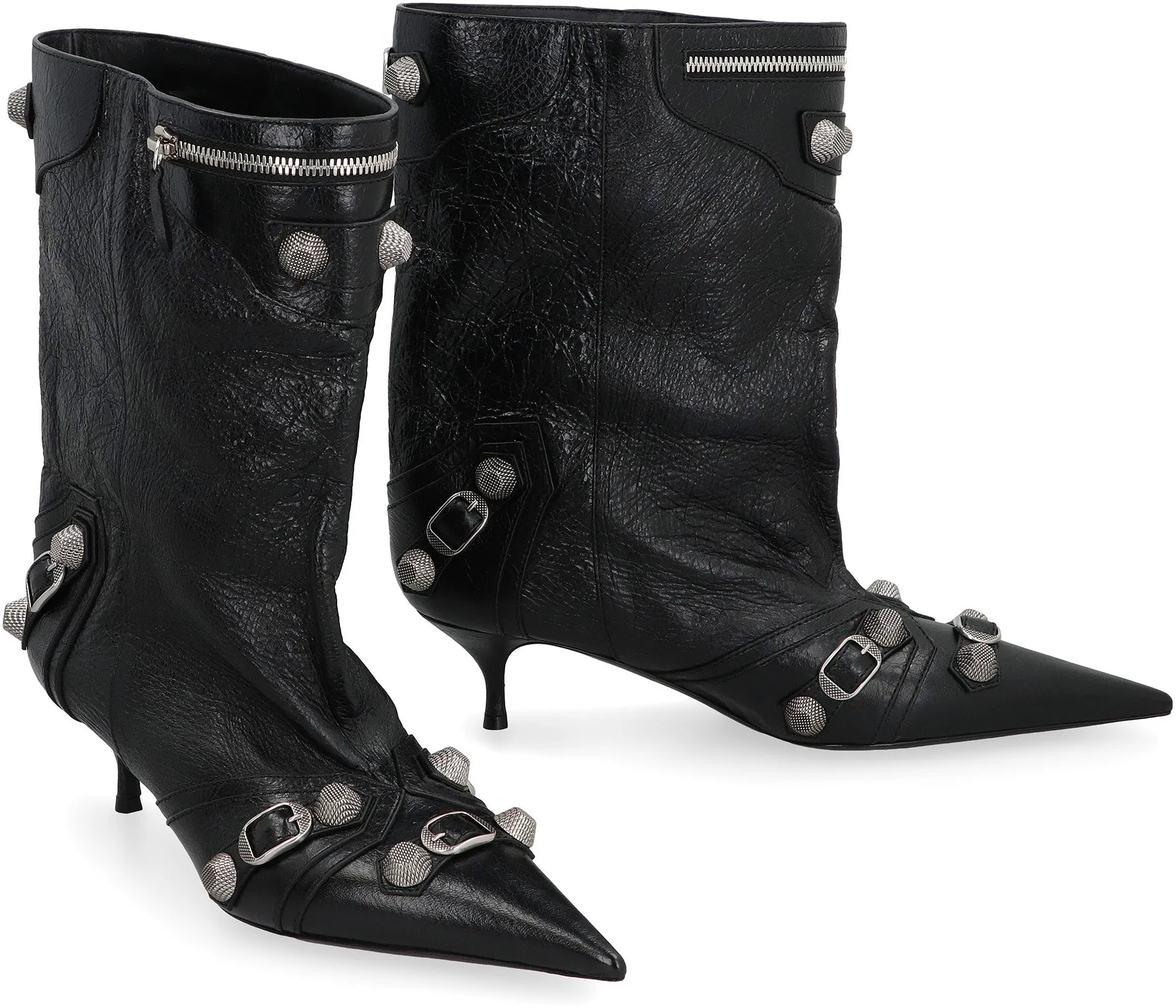 Cagole leather ankle boots