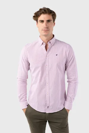 Camisa Raya Oxford Burdeos