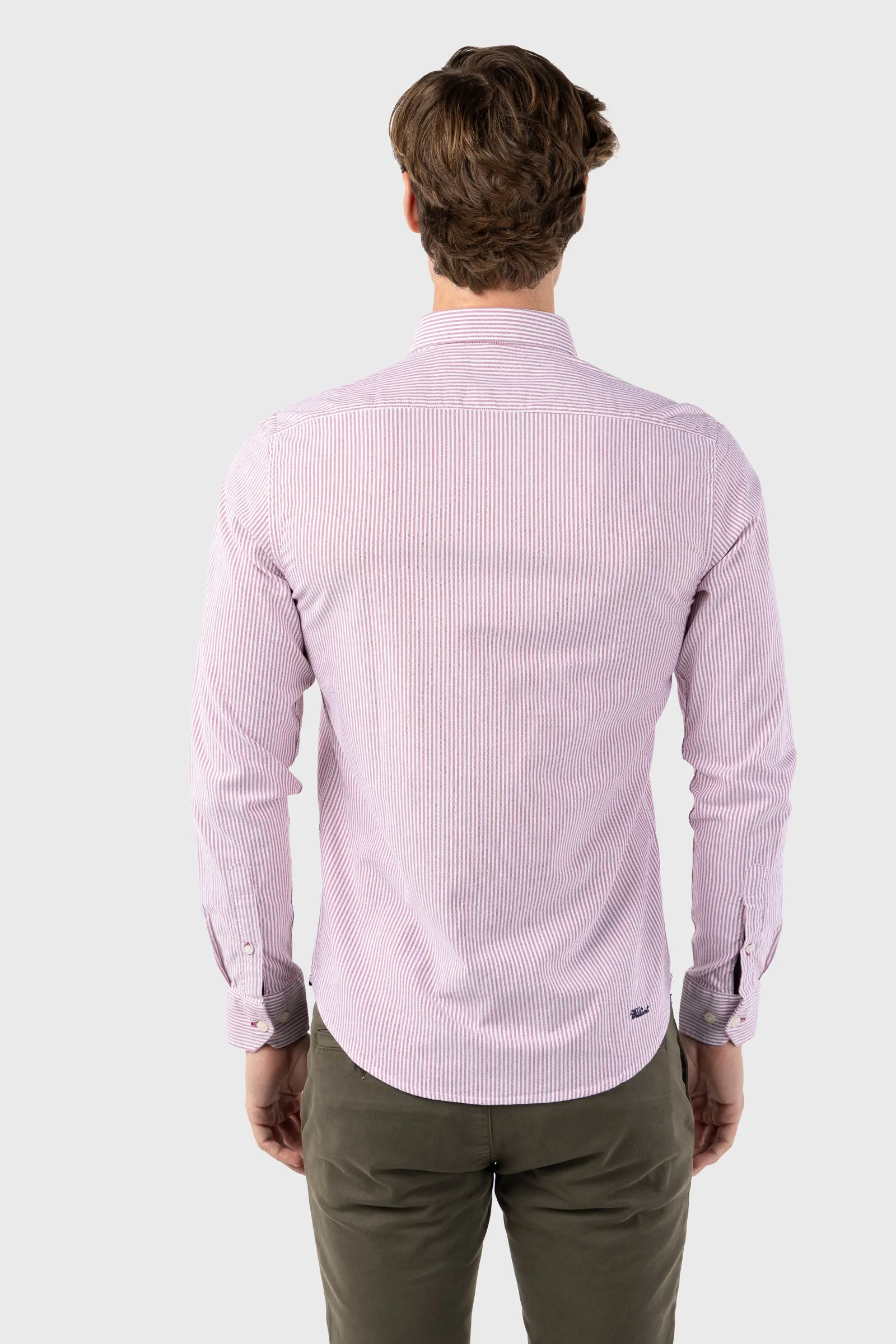 Camisa Raya Oxford Burdeos