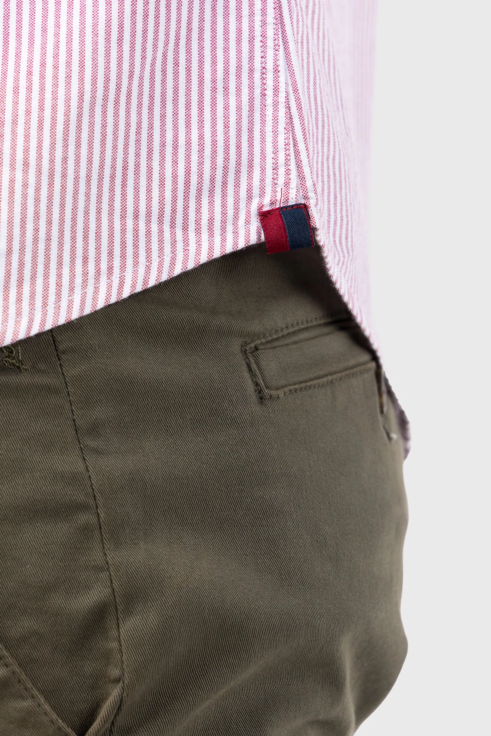 Camisa Raya Oxford Burdeos