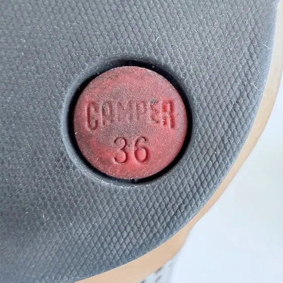 Camper Women's Myriam Perforated Nubuck Leather Ankle Boots in Gray Size 6