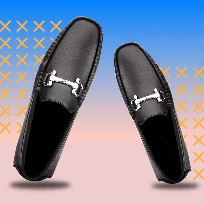 Casual Loafers with Faux Leather Upper and TPR Sole - JonasParamount