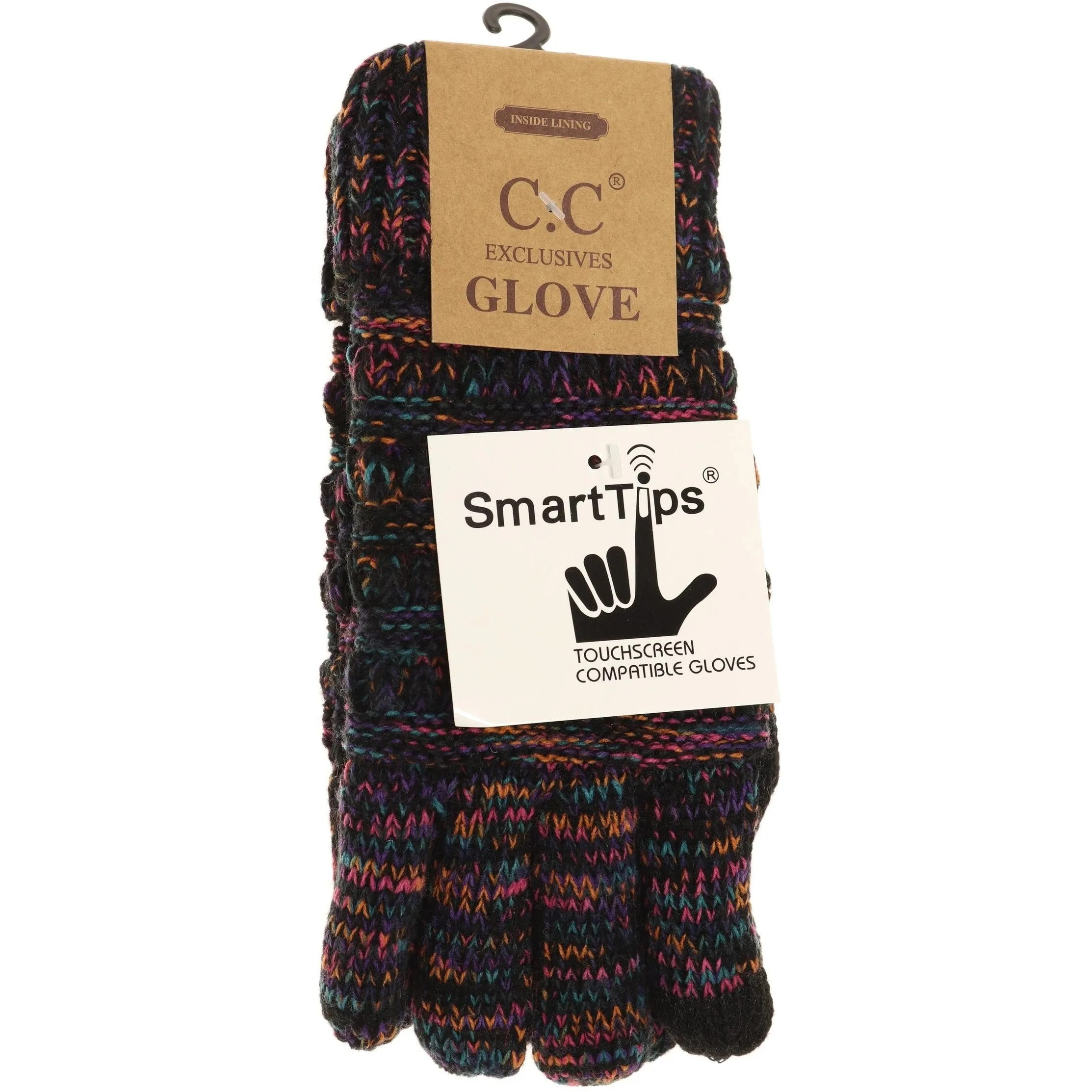 C.C Multi Color Ribbed Gloves