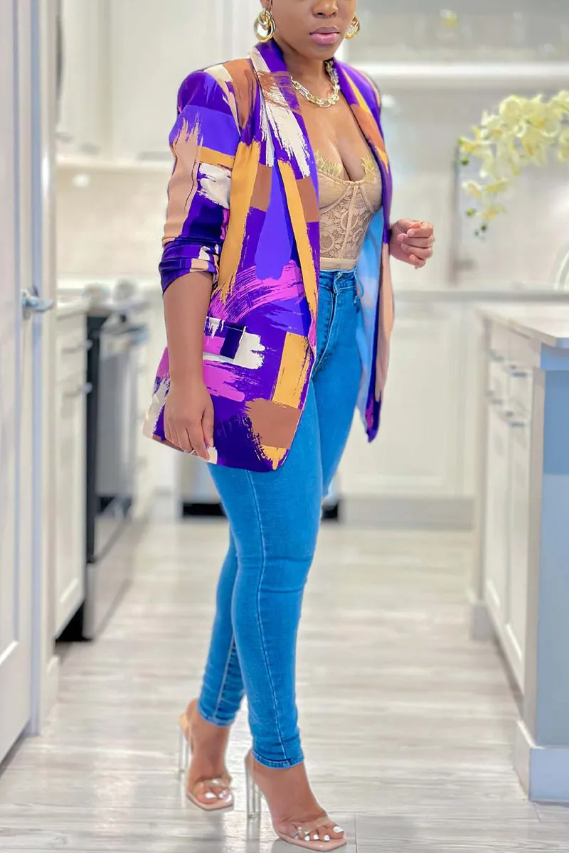 CH0327 Multi Color Blazer