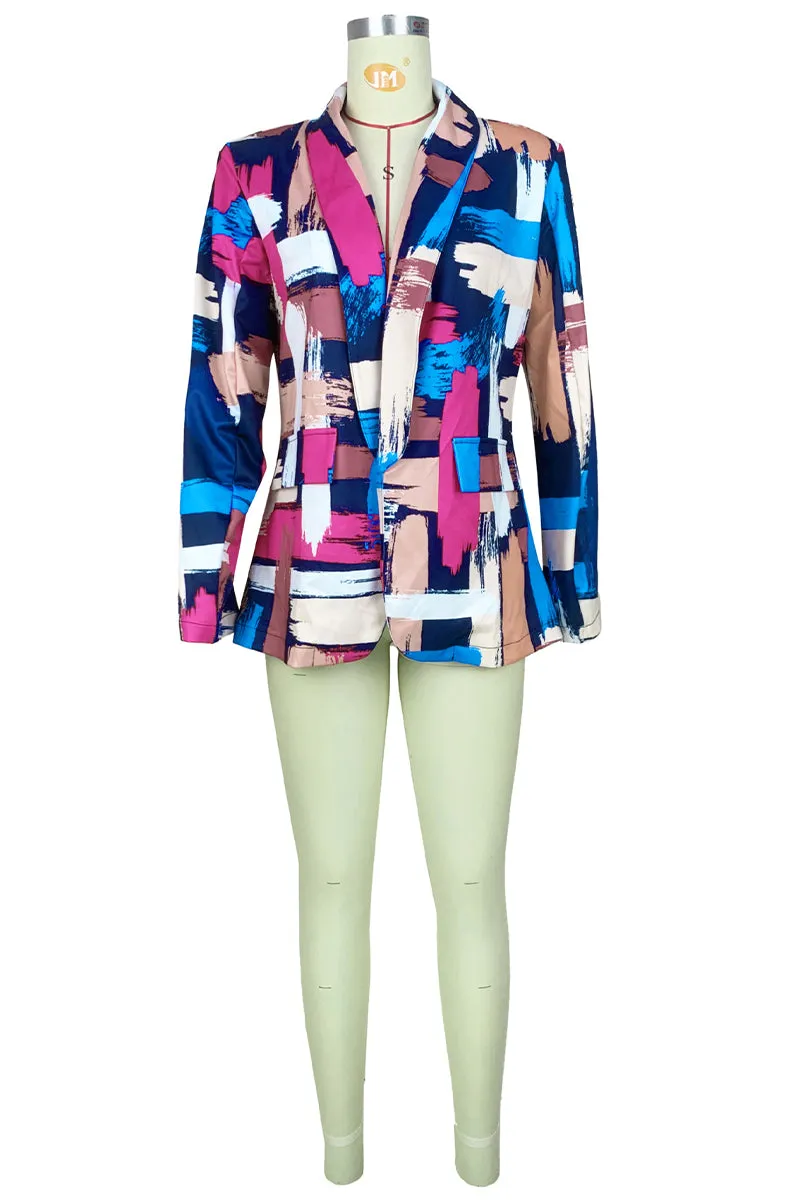 CH0327 Multi Color Blazer