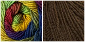 CHOCOLATE   POEM - Embossed Phoenix Vortex Shawl KIT