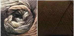 CHOCOLATE (Woolicious) / AUTUNM LEAVES (Dream Blanket)