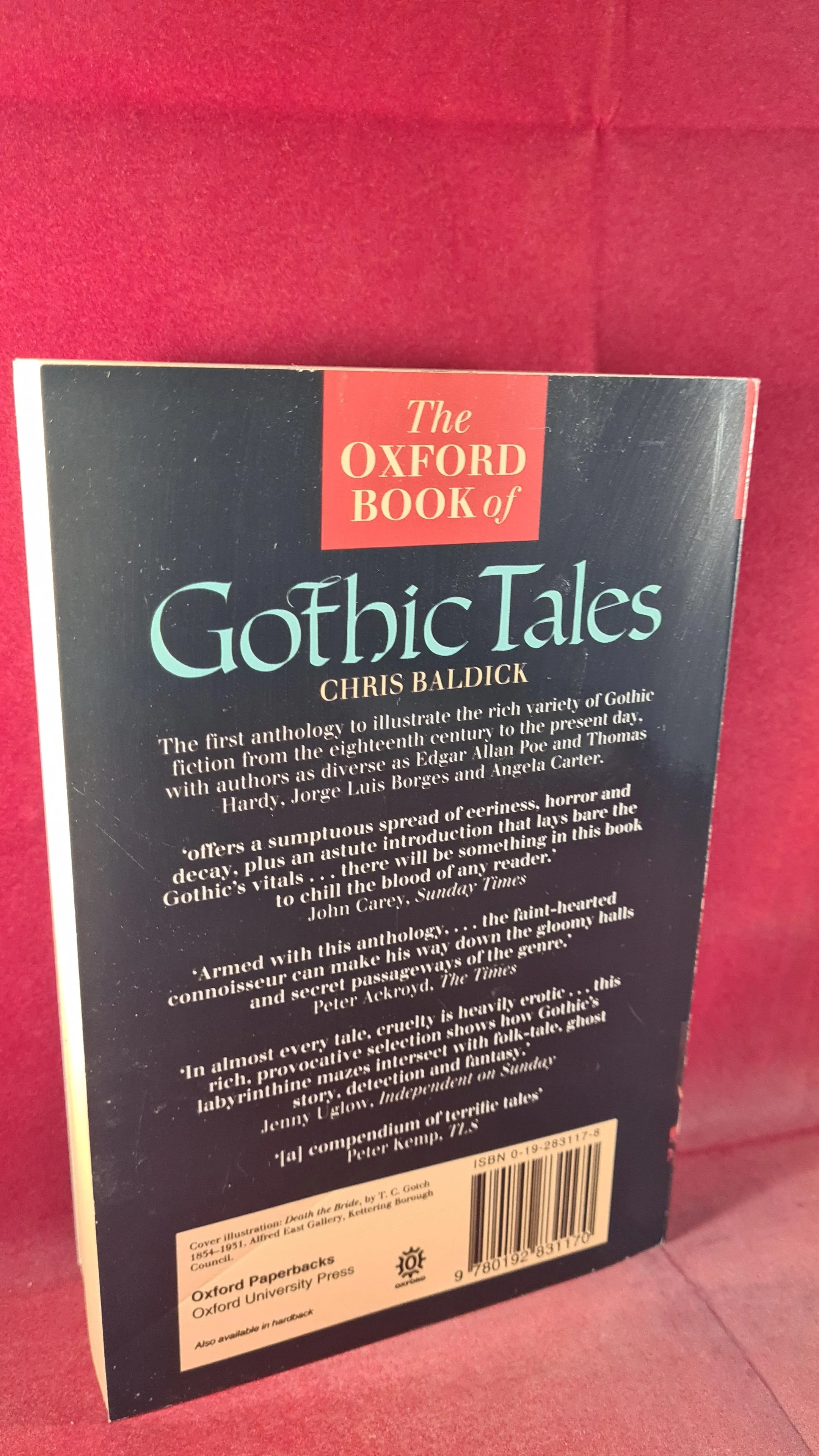 Chris Baldick - Gothic Tales, Oxford Press, 1993, Paperbacks