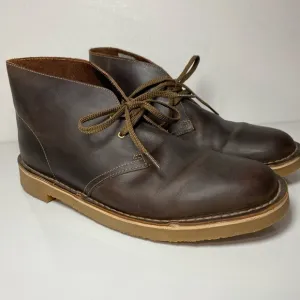 Clarks | Men's Classic Brown Leather Bushacre 2 Chukka Boots Sz 12 M