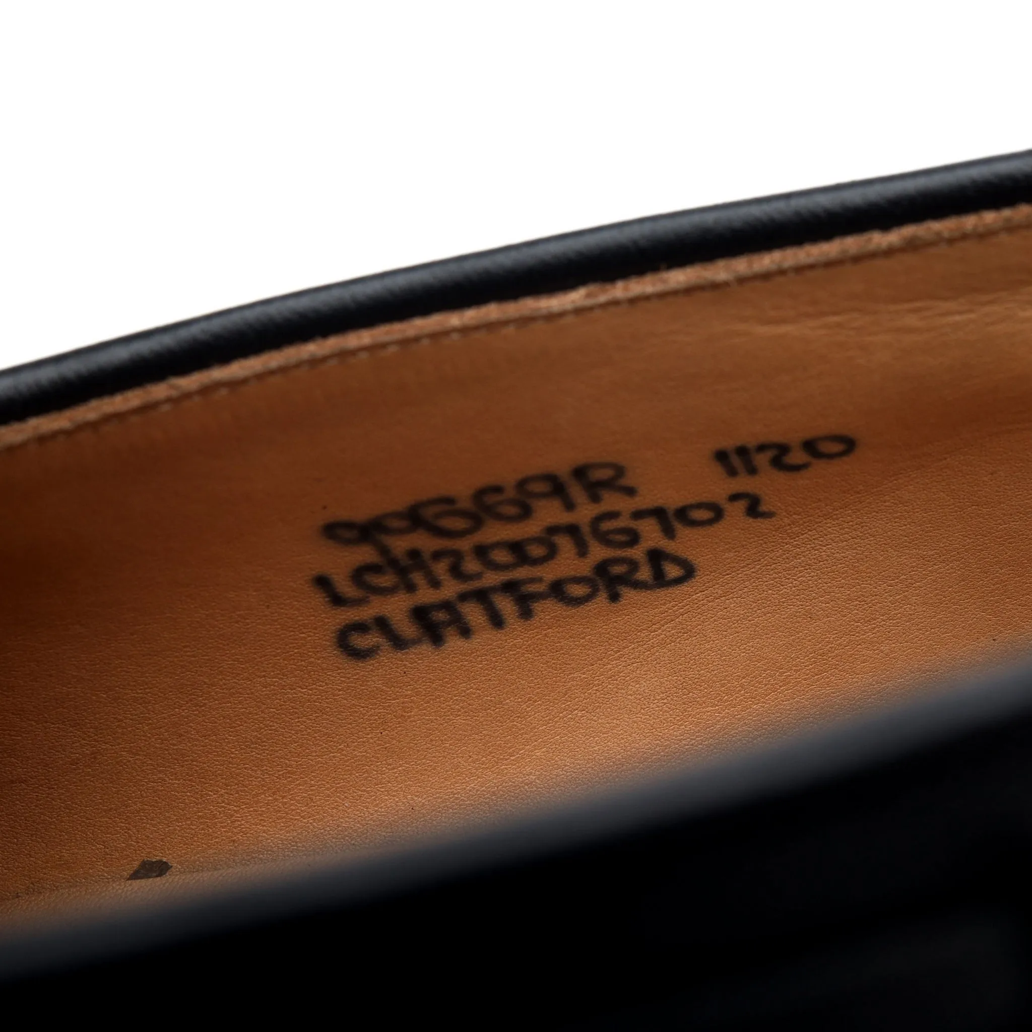 'Clatford' Black Leather Double Monk Loafer UK 9 G