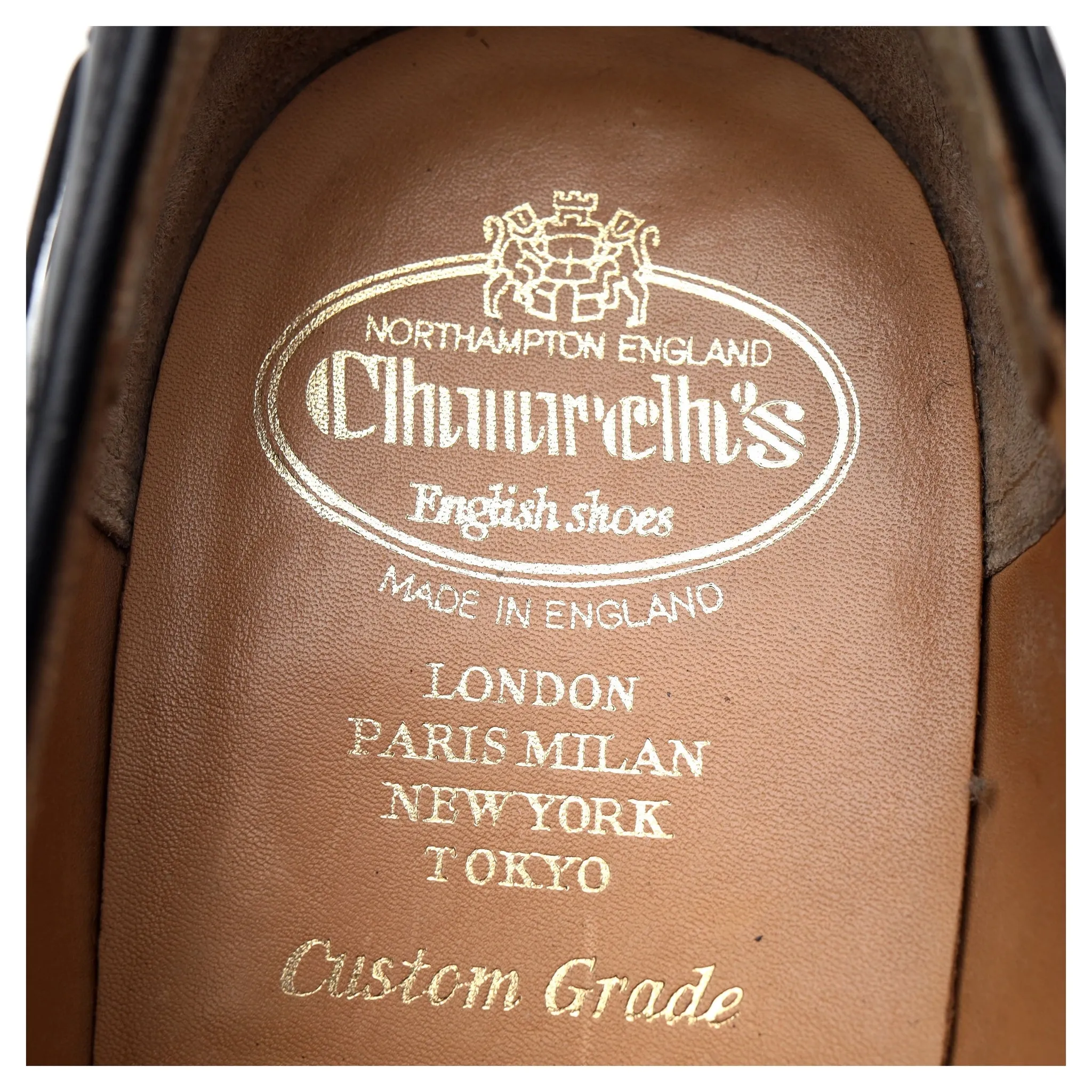 'Clatford' Black Leather Double Monk Loafer UK 9 G