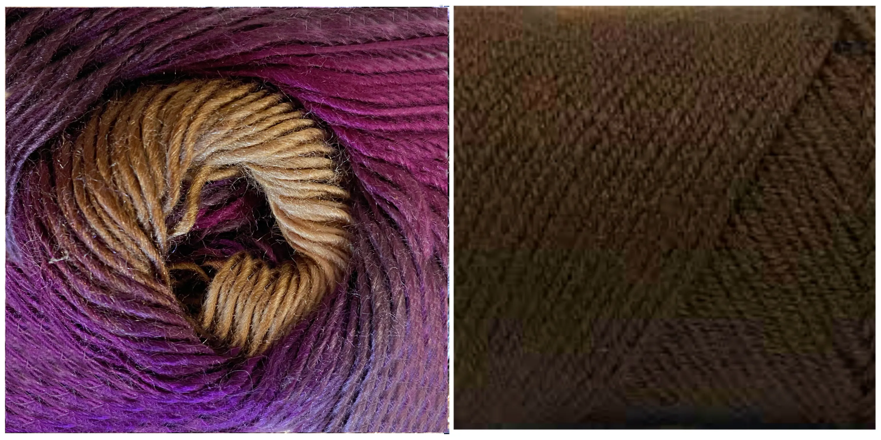 COFFE   LUPINE - Falling Leaves Scarf YARN KIT