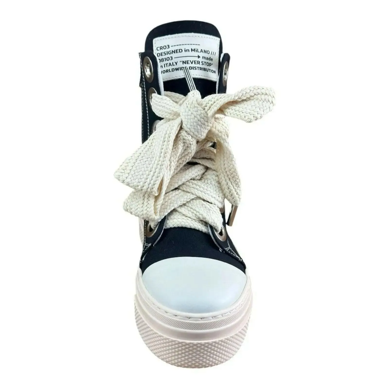 Cristianzerotre CRO3 Calipso 300  Canvas Black Boots