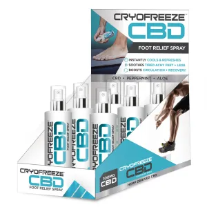 CryoFreeze CBD Cooling Relief Spray Display Unit