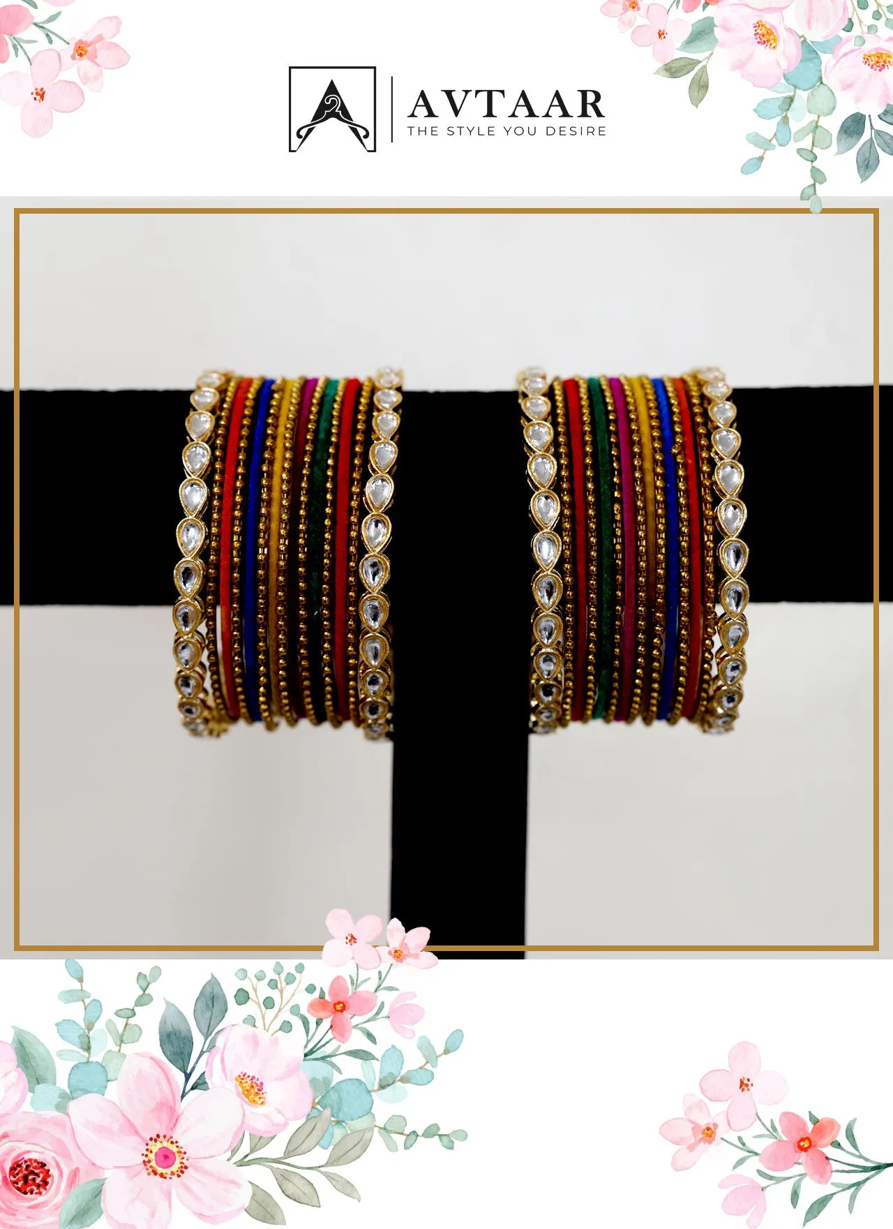 Dazzling Multi Color Bangles