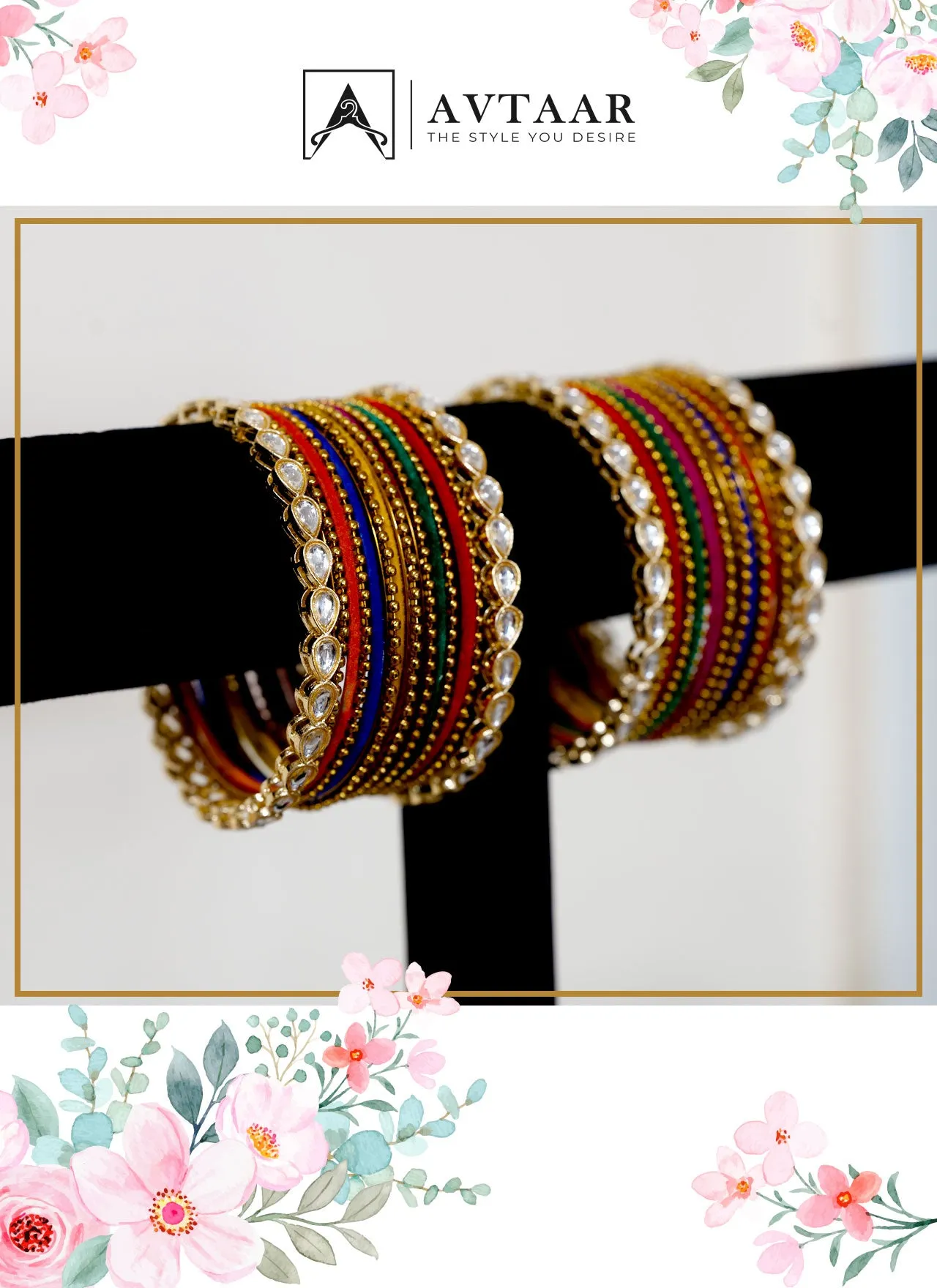 Dazzling Multi Color Bangles