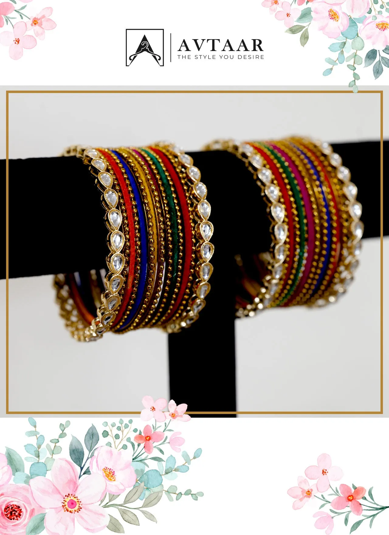 Dazzling Multi Color Bangles