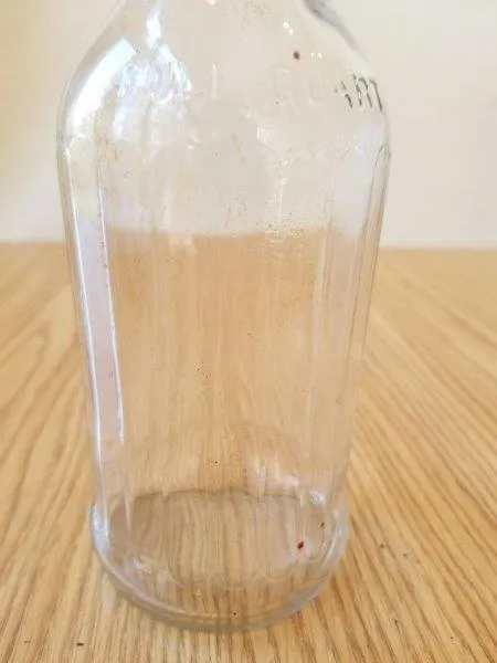 Decorative Embossed Full Quart Motor Oil Bottle