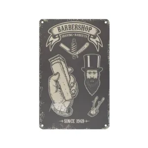 Decorative Plaque for Barber Shop B047 'Barbershop Since 1969'