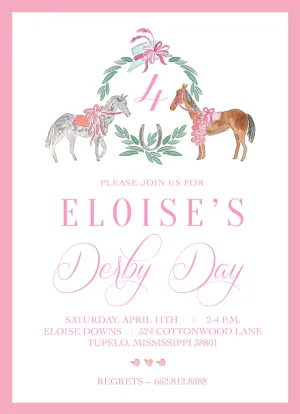 Derby Crest Birthday Invitations