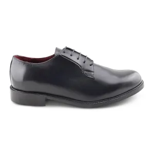 Derby nero in pelle