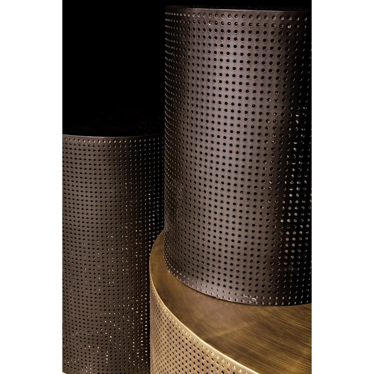 Dixon Side Table, Large, Black Steel